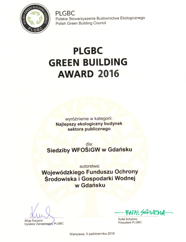 Skan treści przyznanej nagrody